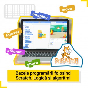 Bazele programării folosind Scratch. Logică și algoritmi - Szkoła sztuki cyfrowej dla dzieci w wieku od 8 do 15 lat
